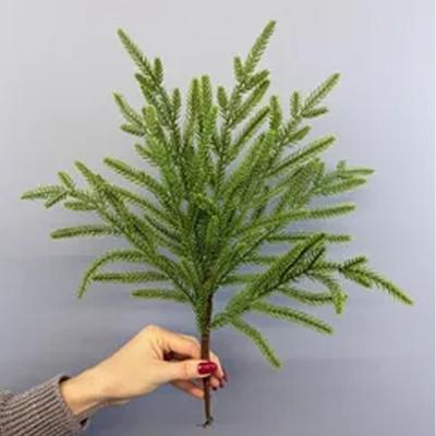4PCS Green Artificial Pine Branch Christmas Tree DIY Wreath Fake Leaves Party Supplies Home Decoration Lifelike Greeney Plant