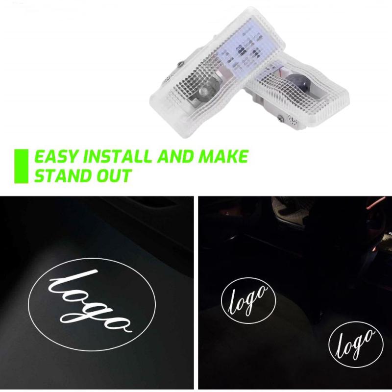 Luce di cortesia con logo LED per portiera auto per Citroen C3 C4 C5 X7 II Aircross 2011 2012 2013 2014 2015 2016 2017 C2 C6 C8 DS3 Articoli per auto