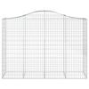 VidaXL Panier de Gabions Arqué Cage à Gabion Mur de Gabion Panier à Pierre Gabion pour Pierre Jardin Patio Extérieur 153397