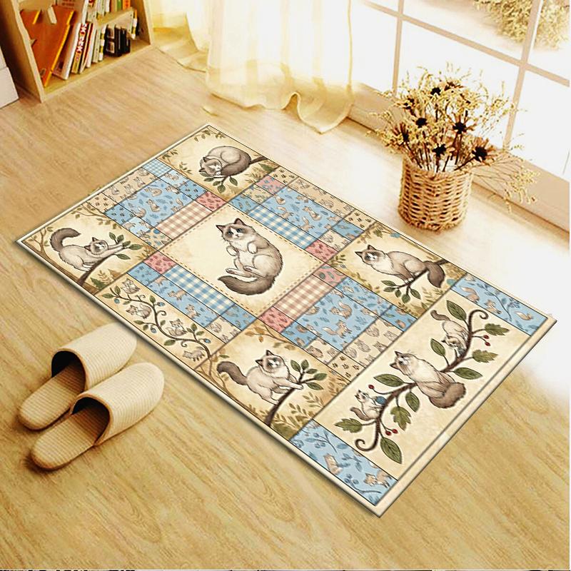 2025 New Retro Animal Carpet Rug for Living Room Bedroom Home Sofa Decoration,Kids play Non-slip Floor Mat99