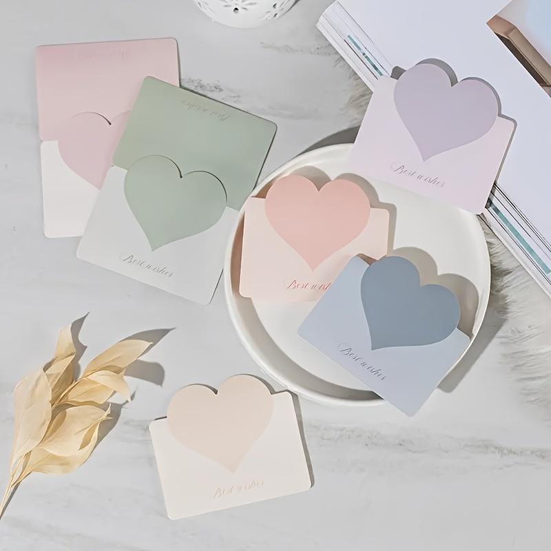 100pcs Morandi Color Cards Greeting Holiday Universal Gift Card Valentine's Day Christmas Wish Card