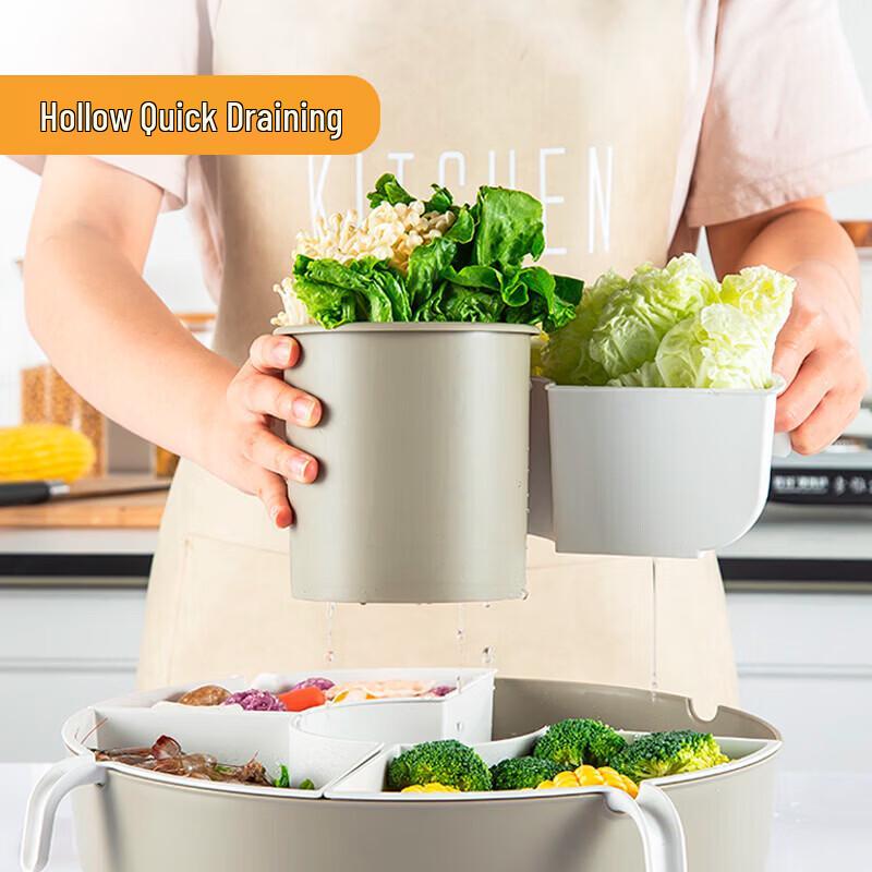 maxcook Multifunctional Rotating Drain Basket