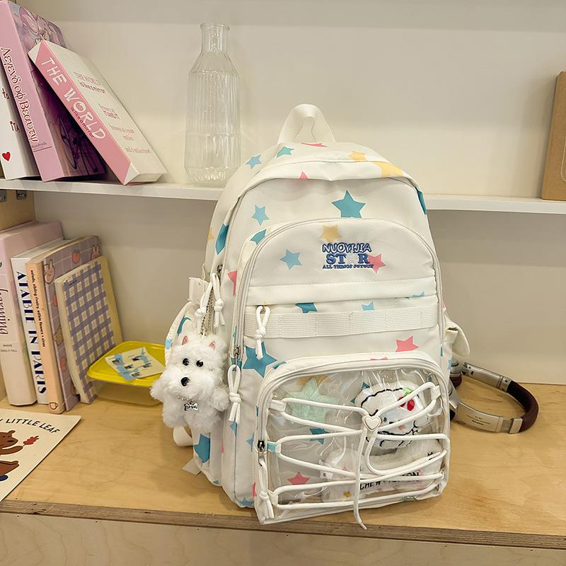 School bag 2025 new niche design fashion versatile backpack large capacity leisure sports style school bag travel shoulder bag