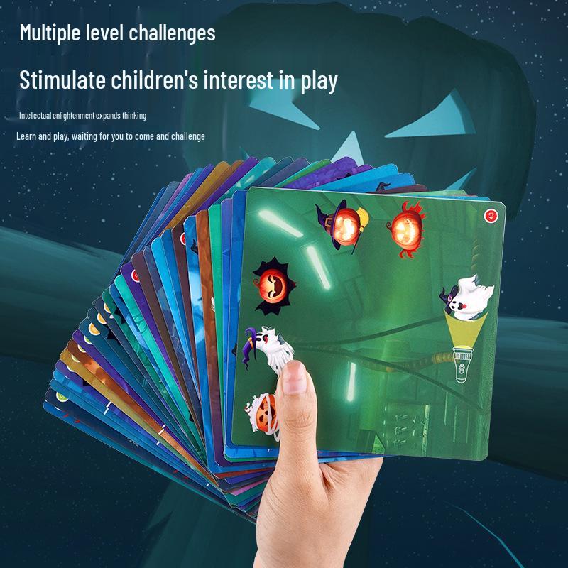 Ghost Catcher Puzzle Game - Interactive Flashlight Toy for Parent-Child Play & Educational Fun