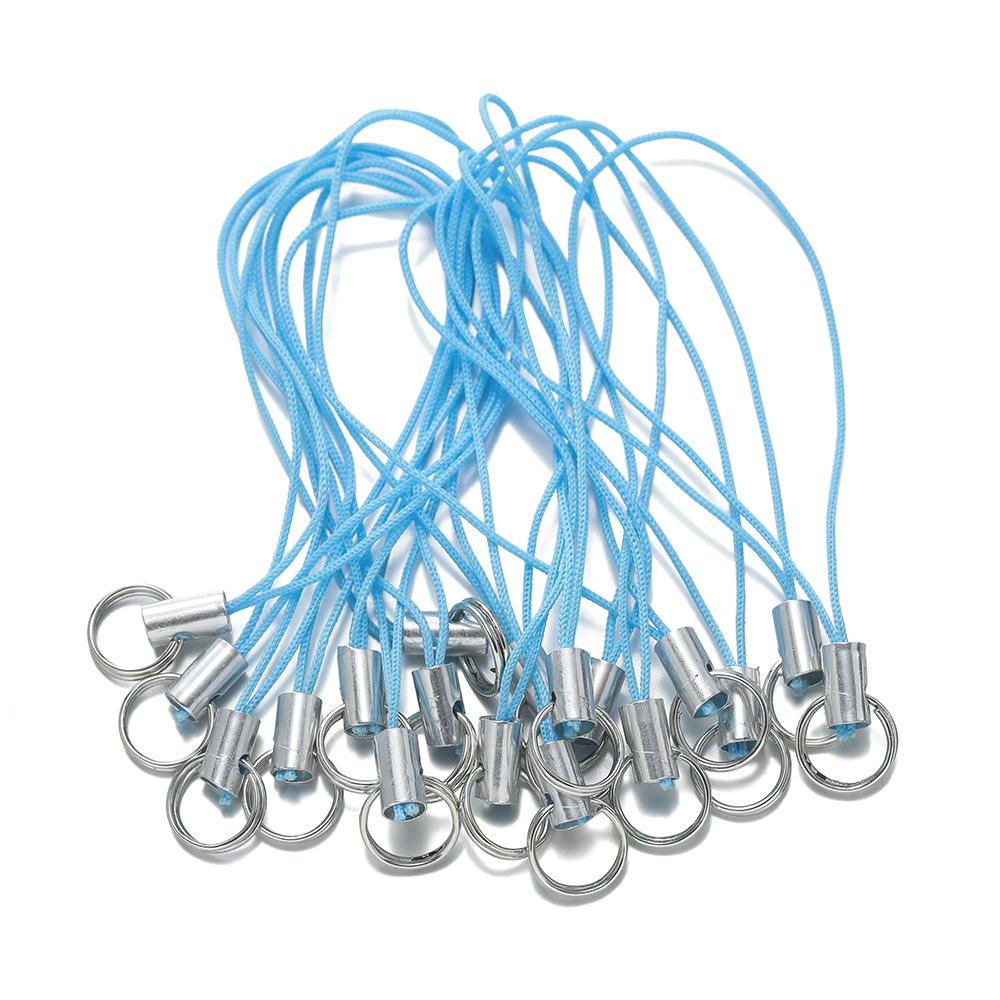 Mobile Set Charms for DIY Jewelry Accessories 50pcs Strap Charm Cord Lanyard Strap Cords Lobster Clasp Rope Keychains Hooks