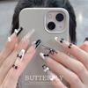 10Pcs Kawaii 3D White Blue Ribbon Bowknot Bow Pearl Nail Art Diy Nails Accessories Decoration Charms