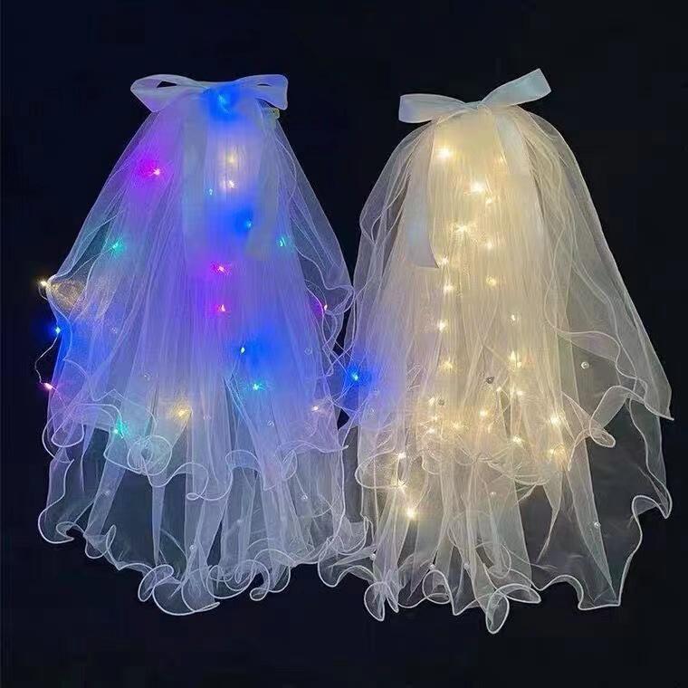 Luminous Pearl Tassel Veil - Photo Prop & Toy