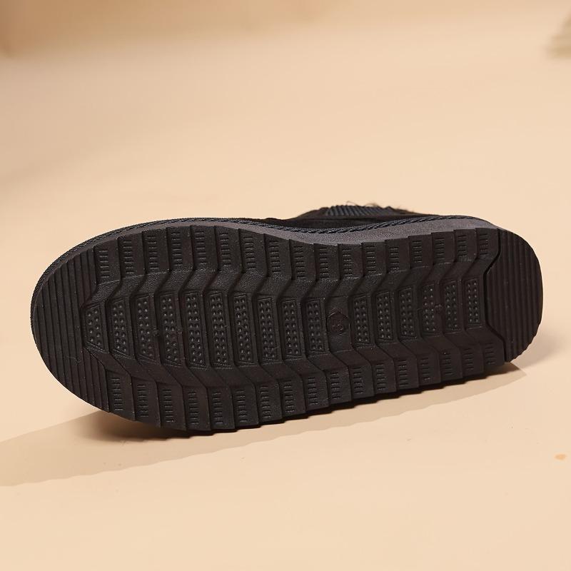 New Thickened and Velvet Large Size Winter Fashion Warm One-pedal Short Boots Cotton Shoes Women's Snow Boots Foreign Trade