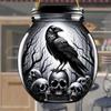 Mason Jar Hangings Decor, Dark Crow Reaper Style, Skull, with Personalized Text - Halloween Decor,  Nurseries, Vintage Home Decor Wall for Bar Kitchen