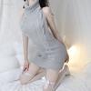 Flirty Lingerie Sexy Backless Neck Knitted Sweater Japanese Lingerie Nightclub Free Lace-up Pajamas