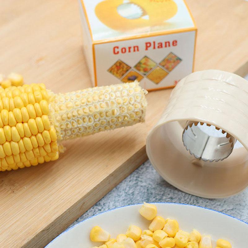 Premium Stainless Steel Corn Thresher Fruit Vegetable Tools Easy Peeling Corn Thresher Peeler Corn Cob Remover Kitchen Accessories