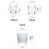 70/150ML Espresso Glass Cup Measuring Cup Milk Latte Jug Coffee Supplies Kitchen Dining & Bar Mug Drinkware Double Thick Bottom
