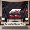 Custom Name Text Tapestry F1 Personalized Polyester Wall Tapestry For Bedroom And Room