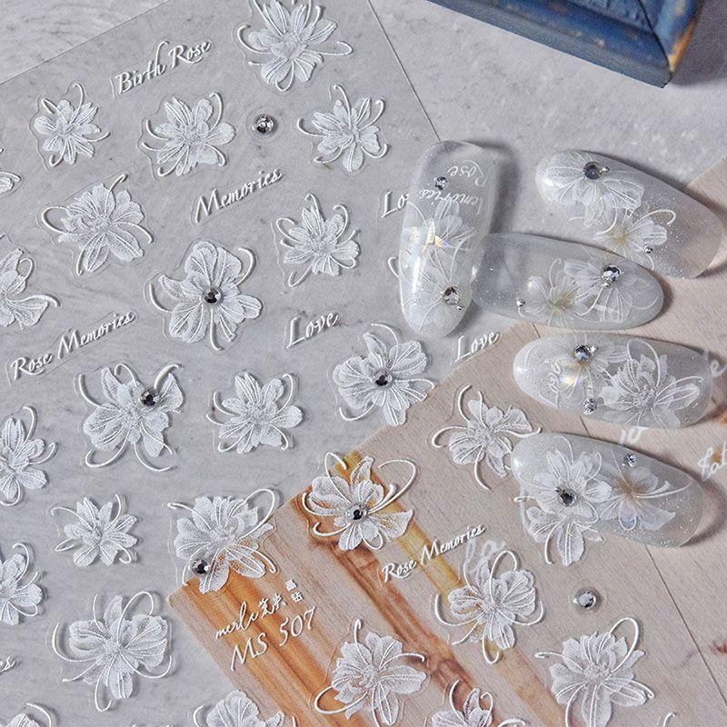 

Shell Semi-Transparent Nail Art Sticker Tomoni Bright Crystal Crystal Diamond semi-permeable large-flowered 507