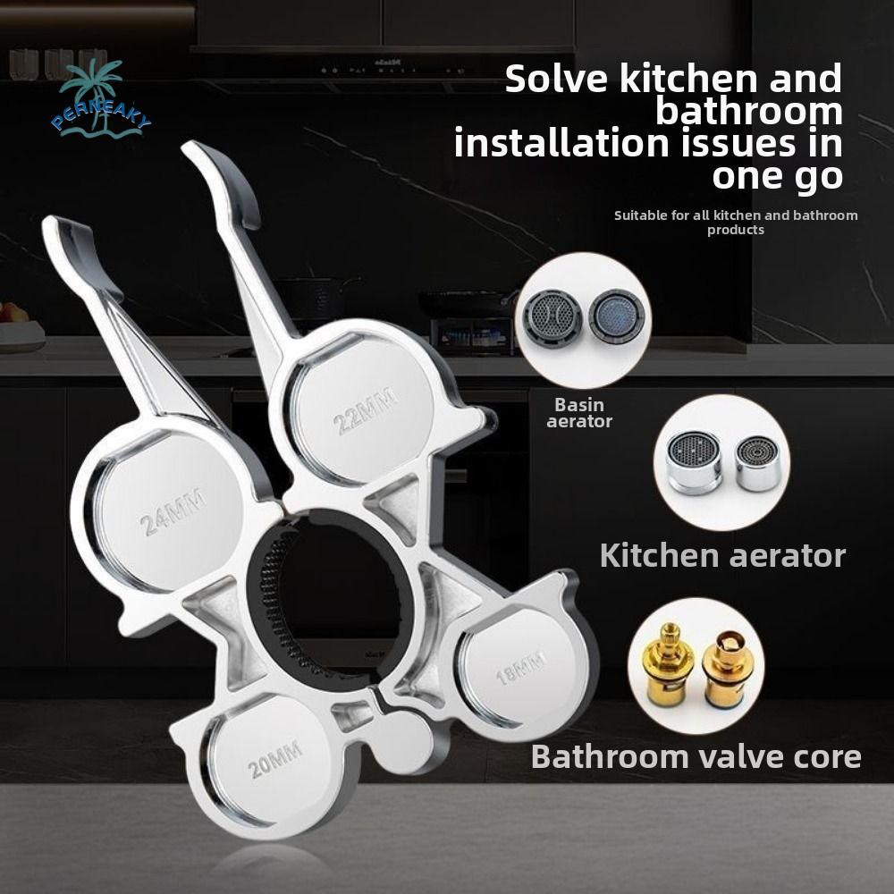 12in 1 Faucet Aerator Wrench Home Repair Labor Saving Water Pipe Wrench Portable Plumbing Sink Plumbing Spanner Plumbing Tool