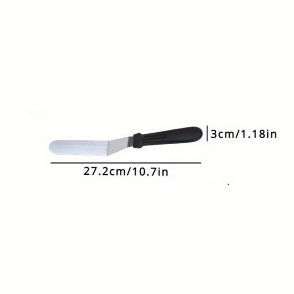 Icing Spatula Angled Stainless Steel Palette Knife Curved Offset Blade Professional Frost Cream Spatula For Cake Pastry Baking