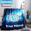 Custom Name CAB Football Blanket Flannel Blanket for Camping, Hiking, Garden Parties, Picnic Essentials,gift for family and friend