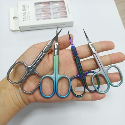 1 ud. Tijeras para Cutículas Extra Finas para Manicura y Pedicura Hoja Curva Tijeras para Uñas Cutículas Profesionales Tijeras Pequeñas