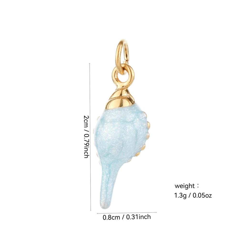 Stainless Steel Ocean Series Starfish Conch Pendant for DIY Bracelet & Necklace Fashion Accessories