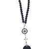 Alloy Cross Compass Car Charm Cross Shape Silver You Wherever You Will Go Car Rear View Mirror Ornament
