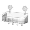 Punch-Free Suction Cup Wall Rack for Bathroom - Cosmetics & Washstand Organizer