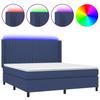 VidaXL Slatted Bed Base with Mattress and LED, Upholstered Bed, Double Bed, Adult Bed for Interior Bedroom, 3138491