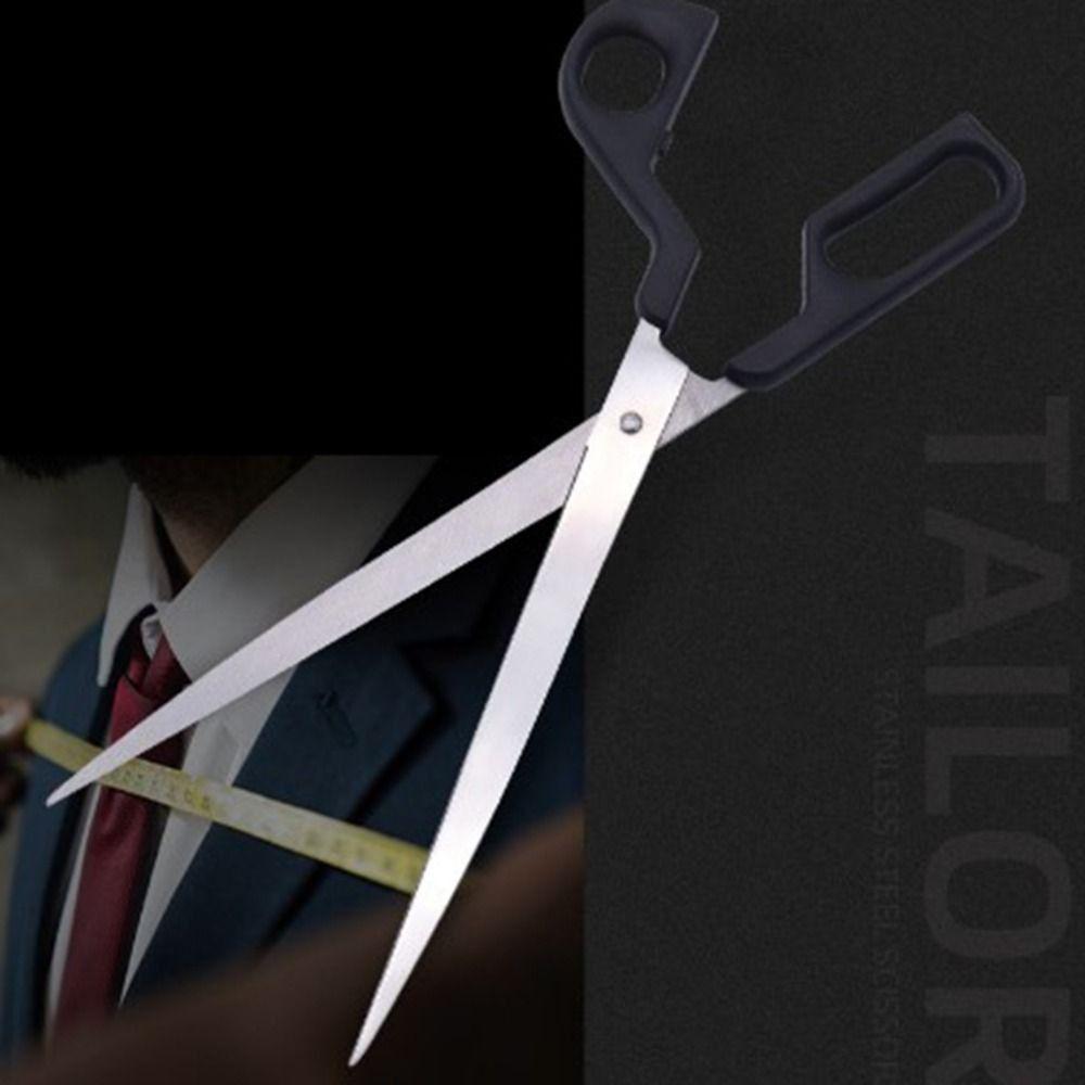 Stainless Steel Extended Shear Tailor Scissors 13.5 Inch Professional Grade Barbecue Scissors ABS Handle DIY Clothing