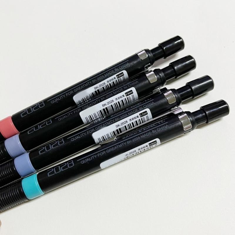 4 Pieces Automatic Pencils 0.3mm 0.5mm 0.7mm 0.9mm Sketching Pencils Metal Mechanical Pencils Drawing Pencils for School