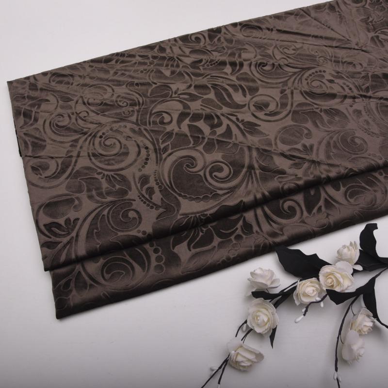 Solid Color 3D Embossed Velvet Fabric for DIY Sewing Curtain Pillowcase Cushion Cover Wedding Background Furniture Upholstery