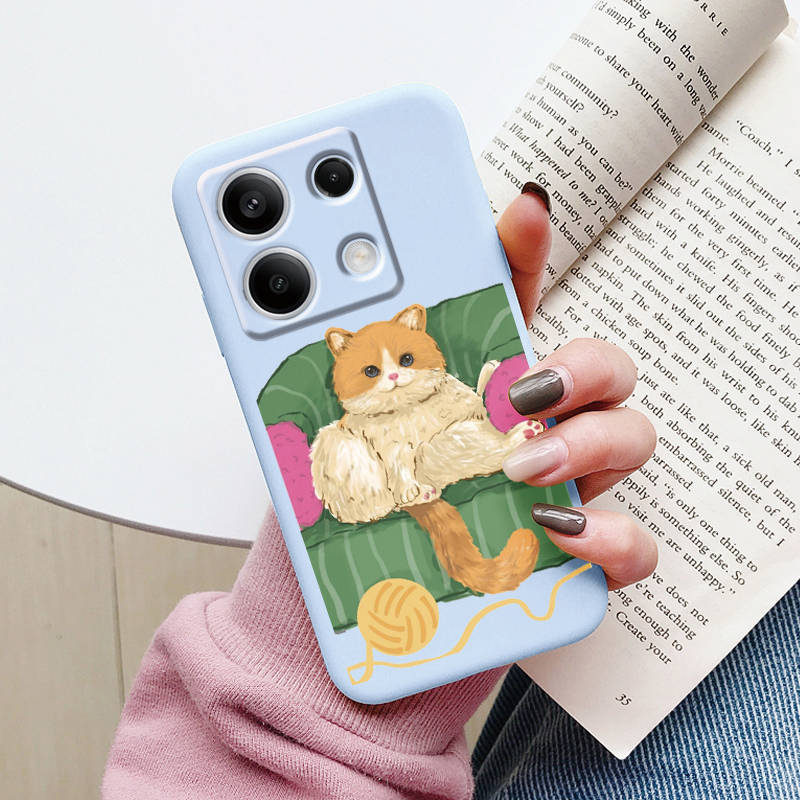 Cartoon Hülle Für Redmi 13C 4G 5G 13R Note 13 Pro Redmi13 Note13R Poco C65 M6 Pro X6 PocoM6 Niedliche Katzen Hülle Weicher Stoßfänger Paar