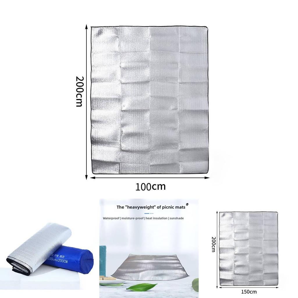Outdoor Aluminum Foil Camping Mat With Insulation And Waterproof Layer For Beach And Picnic Use