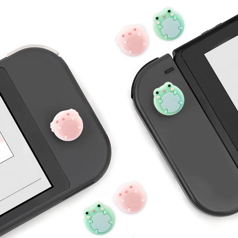 4pcs Thumbstick Caps for NS Controller Replacement Thumb Stick Covers Animal Pattern Analog Stick Rocker Caps