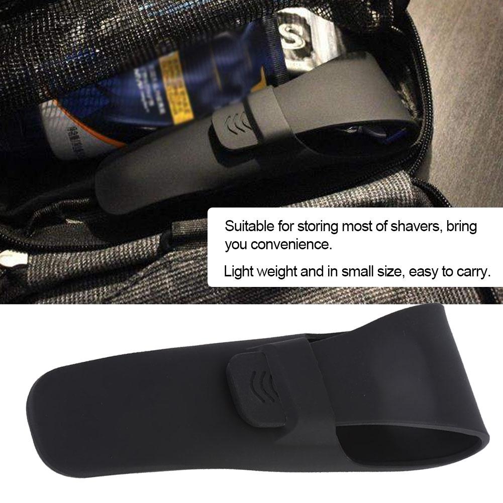 Silicone Portable Manual Shaving Clipper Protective Cover Beard Clipper Storage Bag