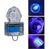 LED Fishing Light (10-Pack) Underwater Deep Drop Lights Waterproof Diamond Tubular Underwater Fishing Lure Blue Light Attractants for Tuna Swordfish