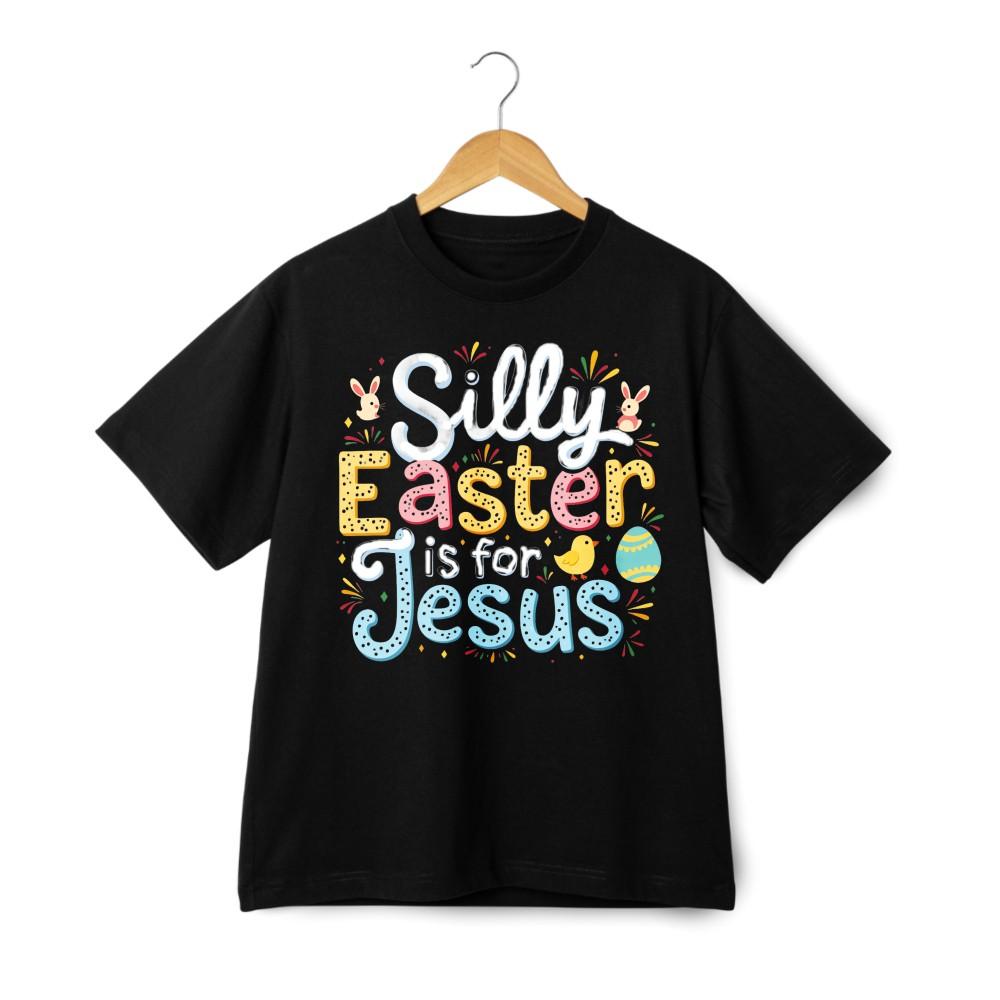 Retro Cotton T-Shirt Easter Is For Jesus Vintage Christian Holiday Casual Top XXXXL