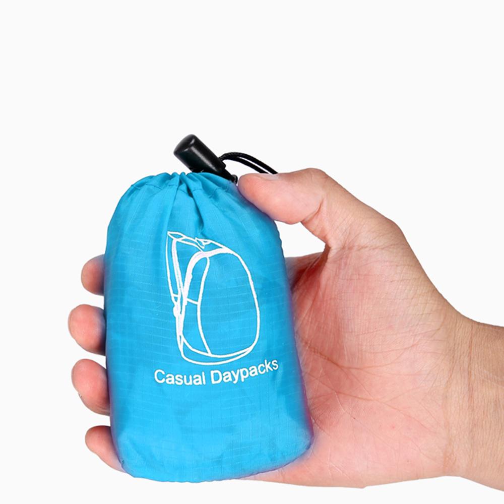 Folding Backpack Waterproof Polyester and Breathable Shoulder Strap Light Portable Travel Bag