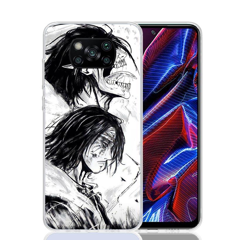 A-Attack on T-Titan Eren Yeager Phone Case For Xiaomi Poco X7 X6 X5 Pro F7 Ultra Redmi 15C 15 13 13C 12 12C 10 10A 10C 9 9A 9C 9