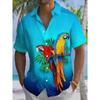 Men's Simple Pattern 3D Print Shirt Button Up Shirt Casual Shirt Summer Shirt Short Sleeve Daily Vacation Clothing