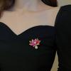 Lotus Flower Enamel Pin Women'S Pins And Brooches Fashion Brooch Weddings Bouquet Clothes Jewelry Accessories Gift For Women