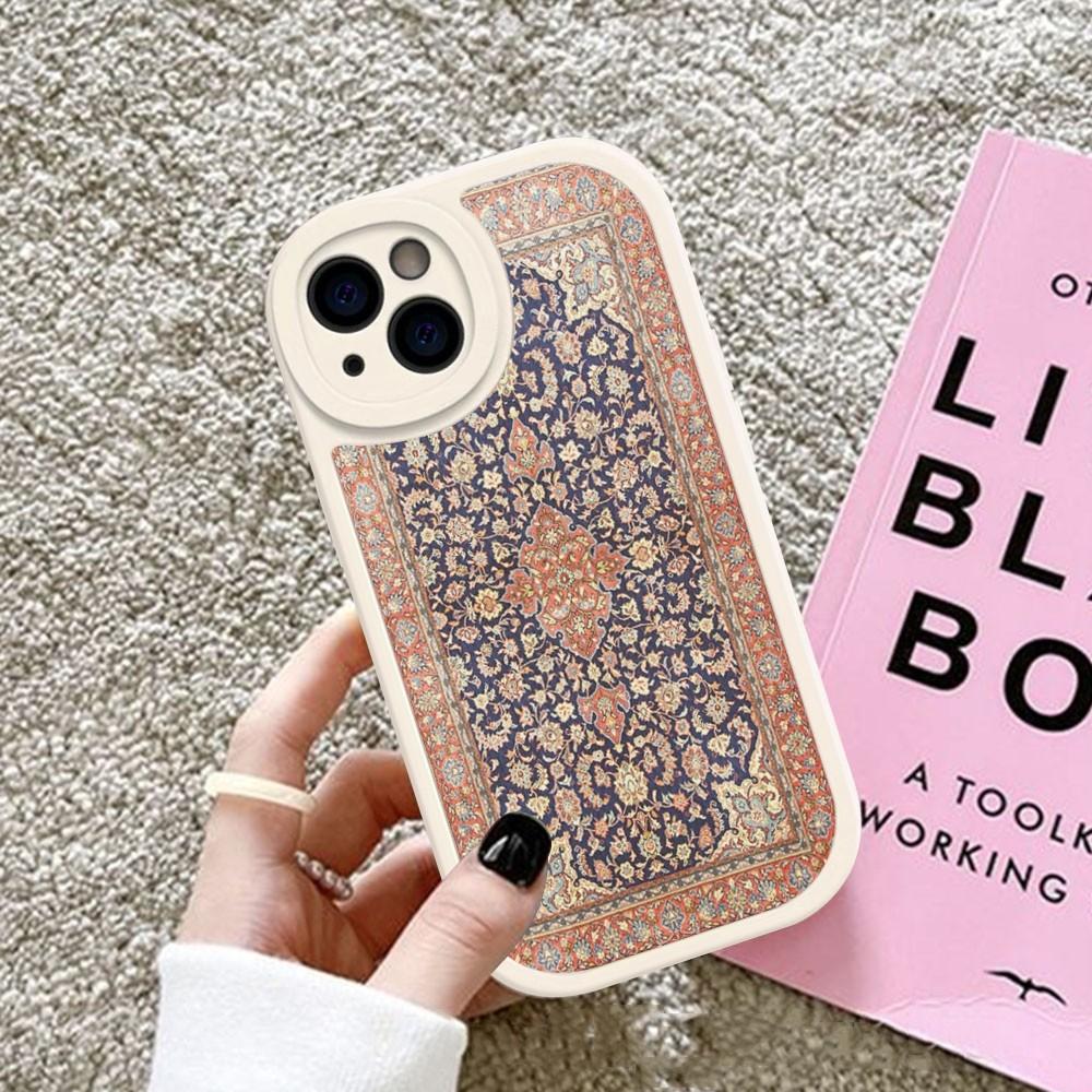 Persian Carpet Phone Case Hard Leather For iPhone 14 13 12 Mini 11 14 Pro Max Xs X Xr 7 8 Plus Fundas