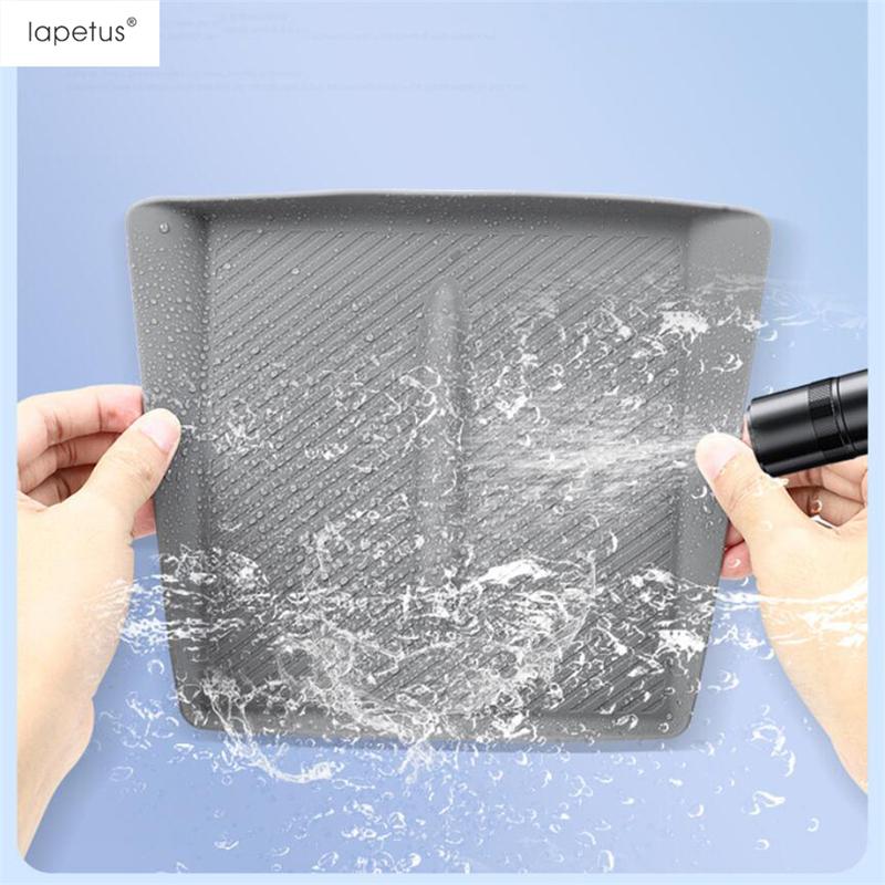 For Tesla Model 3 2024 Silicone Non-Slip Pad Car Central Control Mobile Phone Wireless Charging Pad Accessories Interior Refit