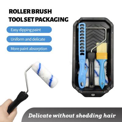 Wall Painting Paint Roller Kit Furniture Painting Paint Pan Roller Paint Brush  Interior Decorating