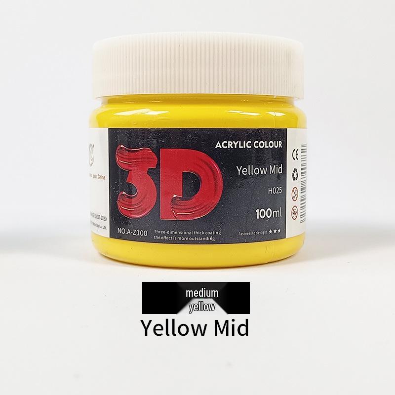 100ml Acrylic Paint for Children's Doodles and Plaster Dolls