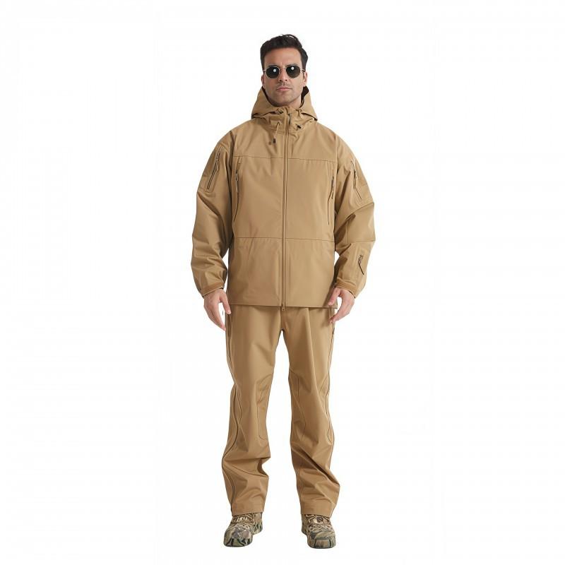 Junbird Hard-shell Heat-sealing Rubber Assault Pants Suit Lightweight Outdoor Sports Waterproof