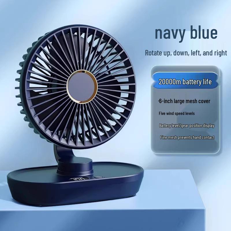Ultra-Quiet Portable Mini Fan for Dorms and Offices