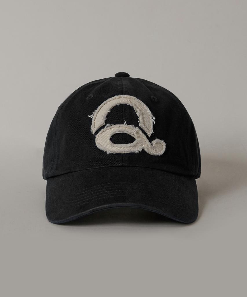 Kyuseu Washed Logo Ball Cap - Black/White