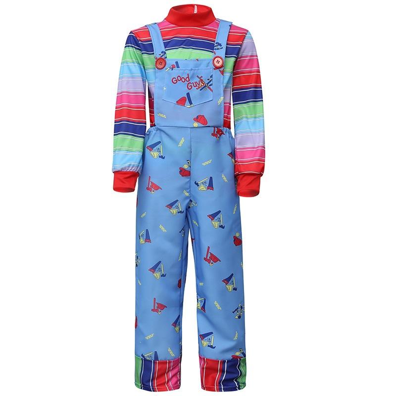 Kids Halloween Cosplay Costume Unisex Boys Girls Long Sleeve Top And Pants Set Fancy Dress For Party Carnival Holiday