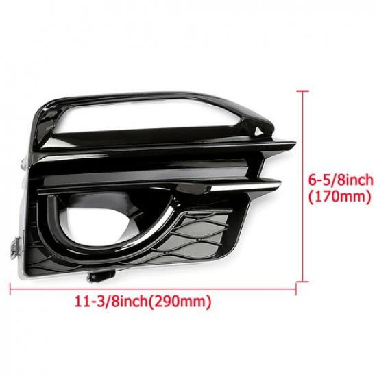 2x For 2014-2017 Infiniti Q50 Sport Front Bumper Fog Light Lamp Cover Bezel Pair