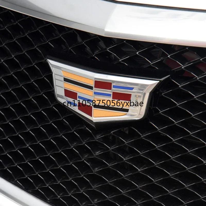 1PC Car Front Rear Logo Emblem for Cadillac CT4 CT5 CT6 XT5 XT6 Auto Grille Trunk Badge Cover Sticker Replacement Accessories