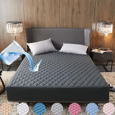 Waterproof Quilted Mattress Cover Air-Permeable Bed Protector Pad Cover Queen Mattress Topper Not Including Pillowcase Embossed Fitted Sheet